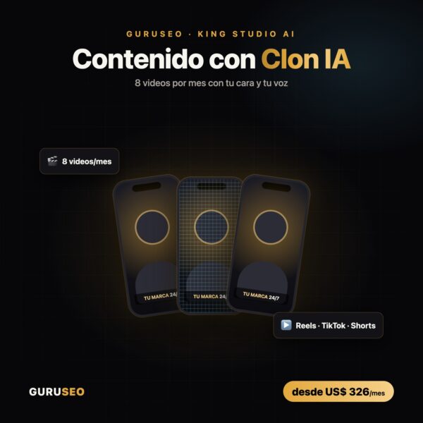 AI Clone Content / Contenido con clon IA – Guruseo