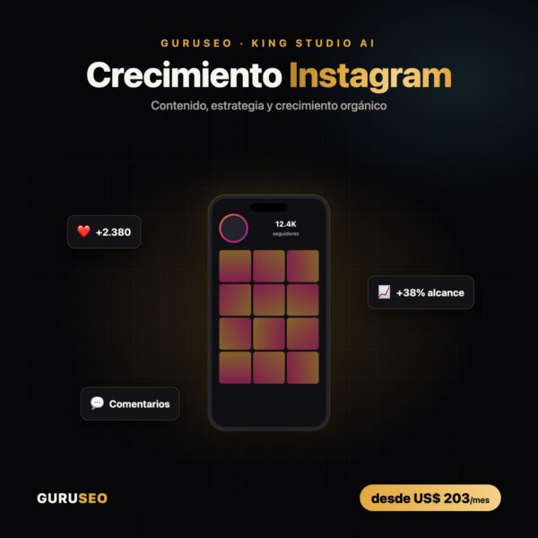 Instagram Growth / Crecimiento Instagram – Guruseo