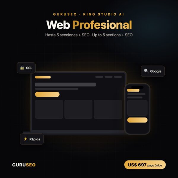 Professional Website / Web Profesional Professional Website / Web Profesional – Guruseo